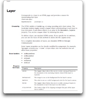 Netscape's Layer Tag