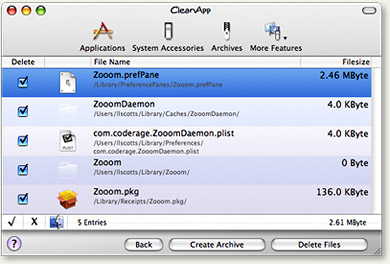 CleanApp Found 5 Pieces of Zooom! To Delete