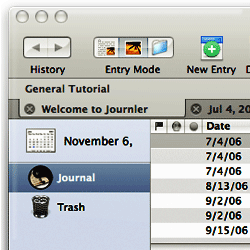 Journler Main Window