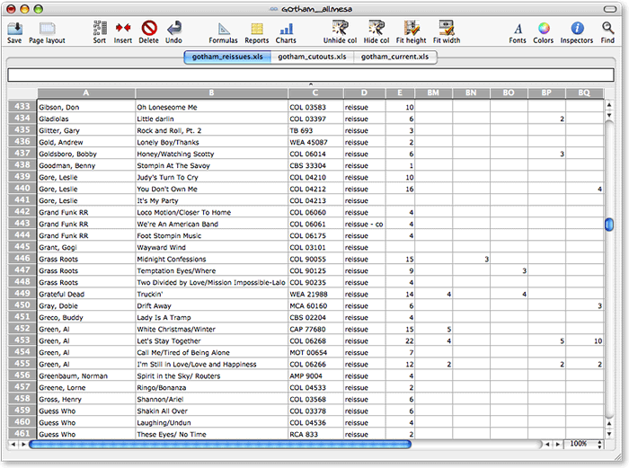 spreadsheet for mac