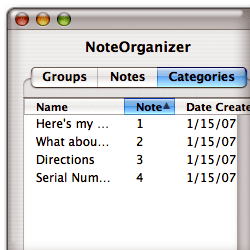 TopXNotes Main Window