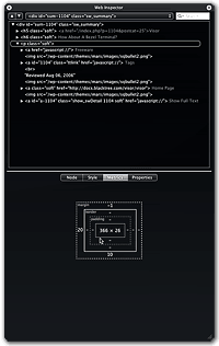 Web Inspector's New Tabs
