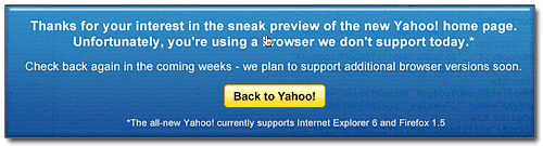 Yahoo Blocked