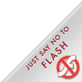 Just Say No To Flash - Banner At Bottom Right